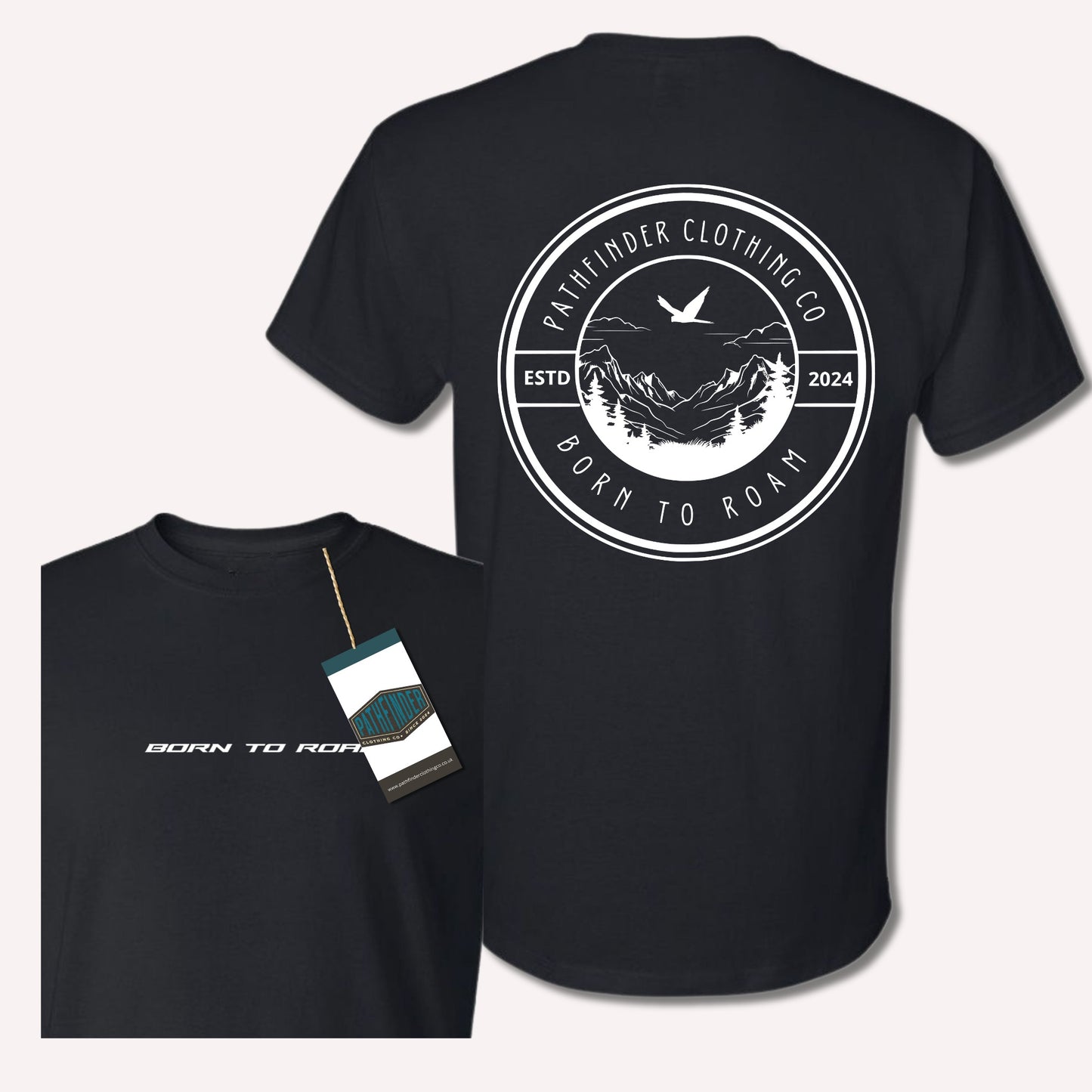 "Born to Roam" Tee in Black