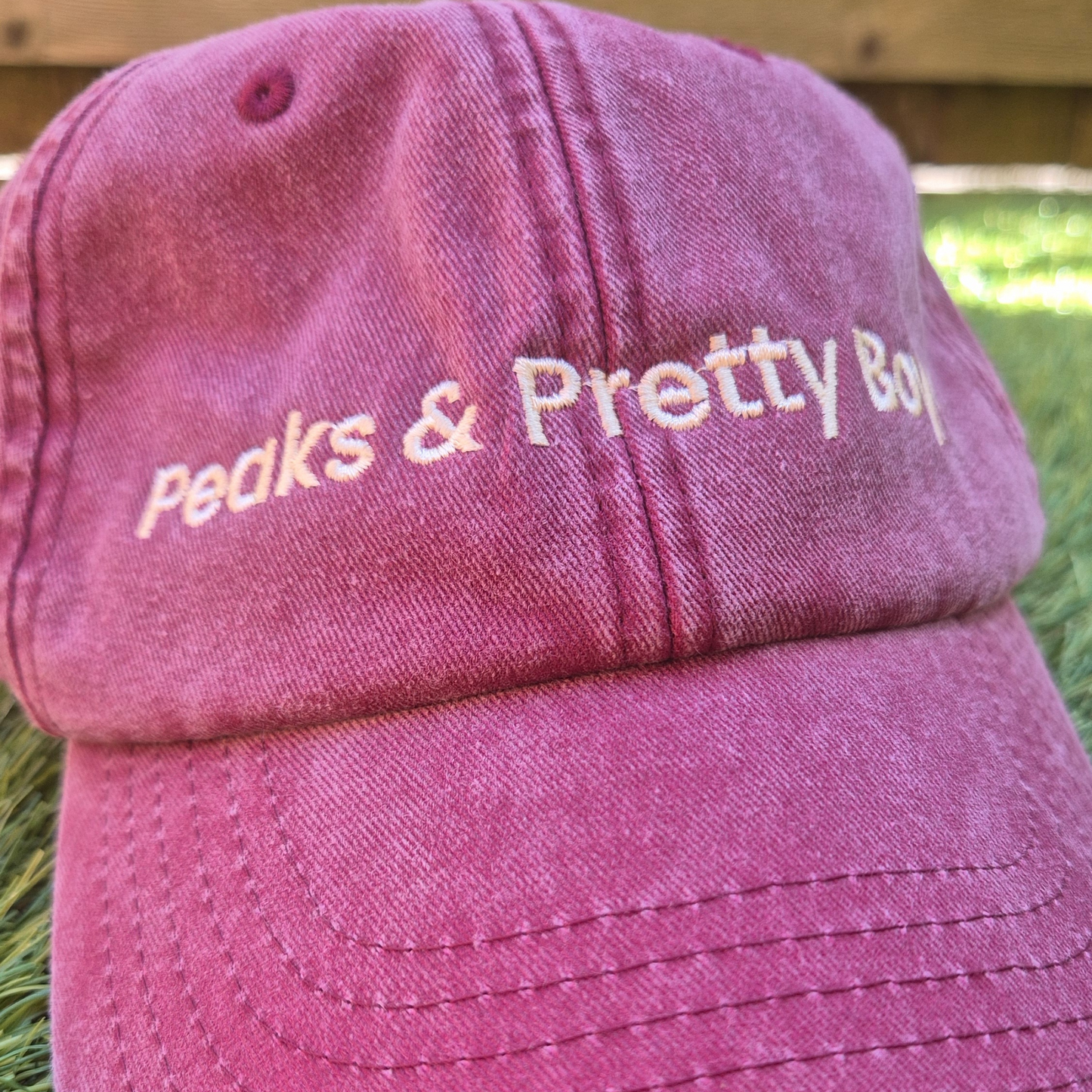 'Peaks and Pretty Boys' in Vintage Red