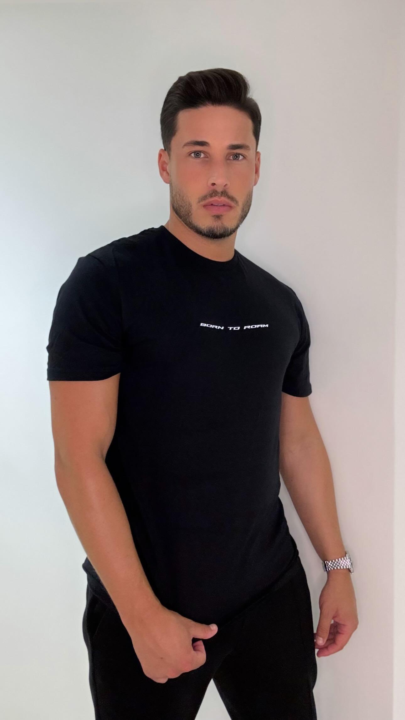 "Born to Roam" Tee in Black