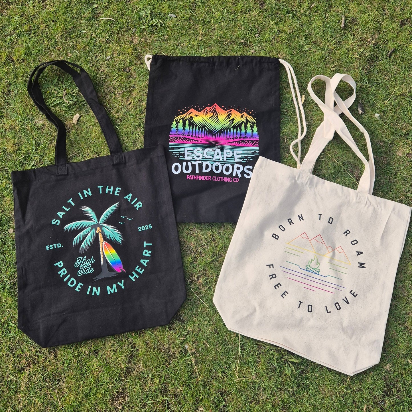 Recycled Cotton Tote Bag in Black