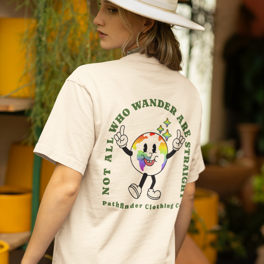 Organic 'Not all who Wander' T-Shirt