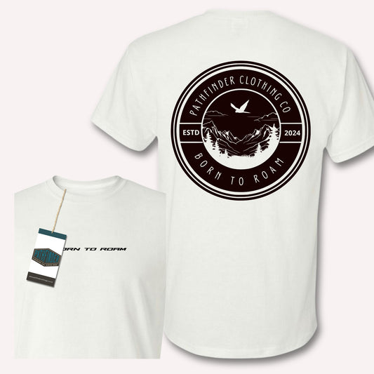 "Born to Roam" Tee in White