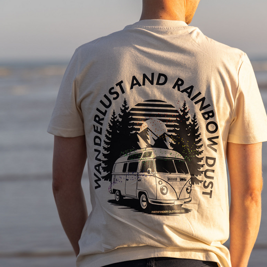 Organic 'Wanderlust and Rainbow Dust' T-Shirt
