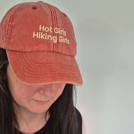 'Hot Girls, Hiking Girls' in Vintage Orange
