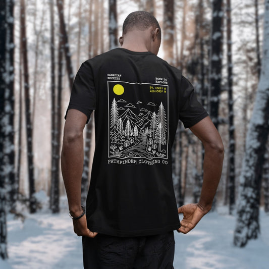 "Rocky Mountains" Tee in Black