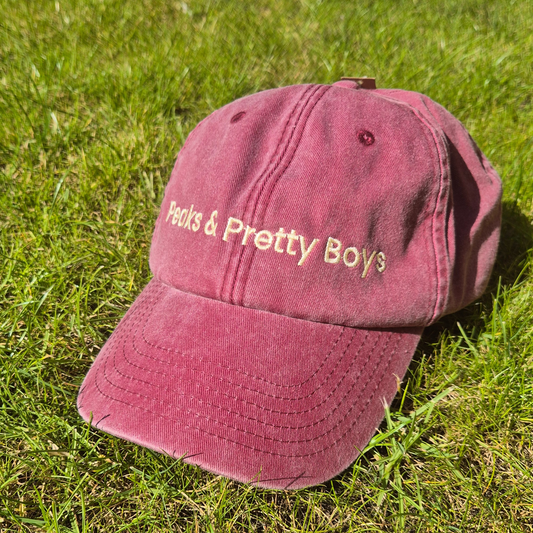 'Peaks and Pretty Boys' in Vintage Red