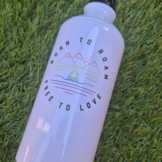 600ml 'Born To Roam' Water Bottle
