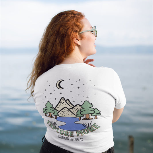 "Explore More" Tee in White