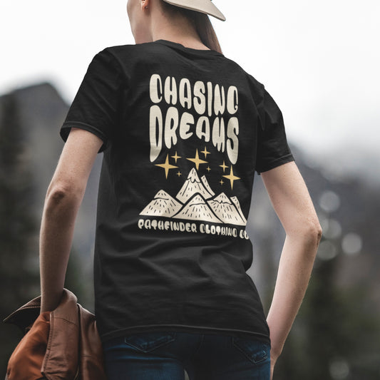 "Chasing Dreams" Tee in Black