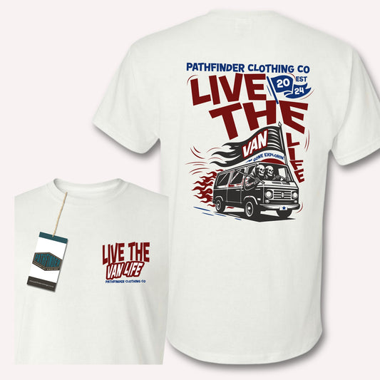 "Live the Van Life" Tee in White
