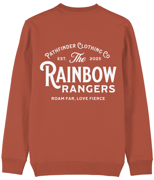 Organic 'Rainbow Rangers' Sweatshirt in Heritage Brown
