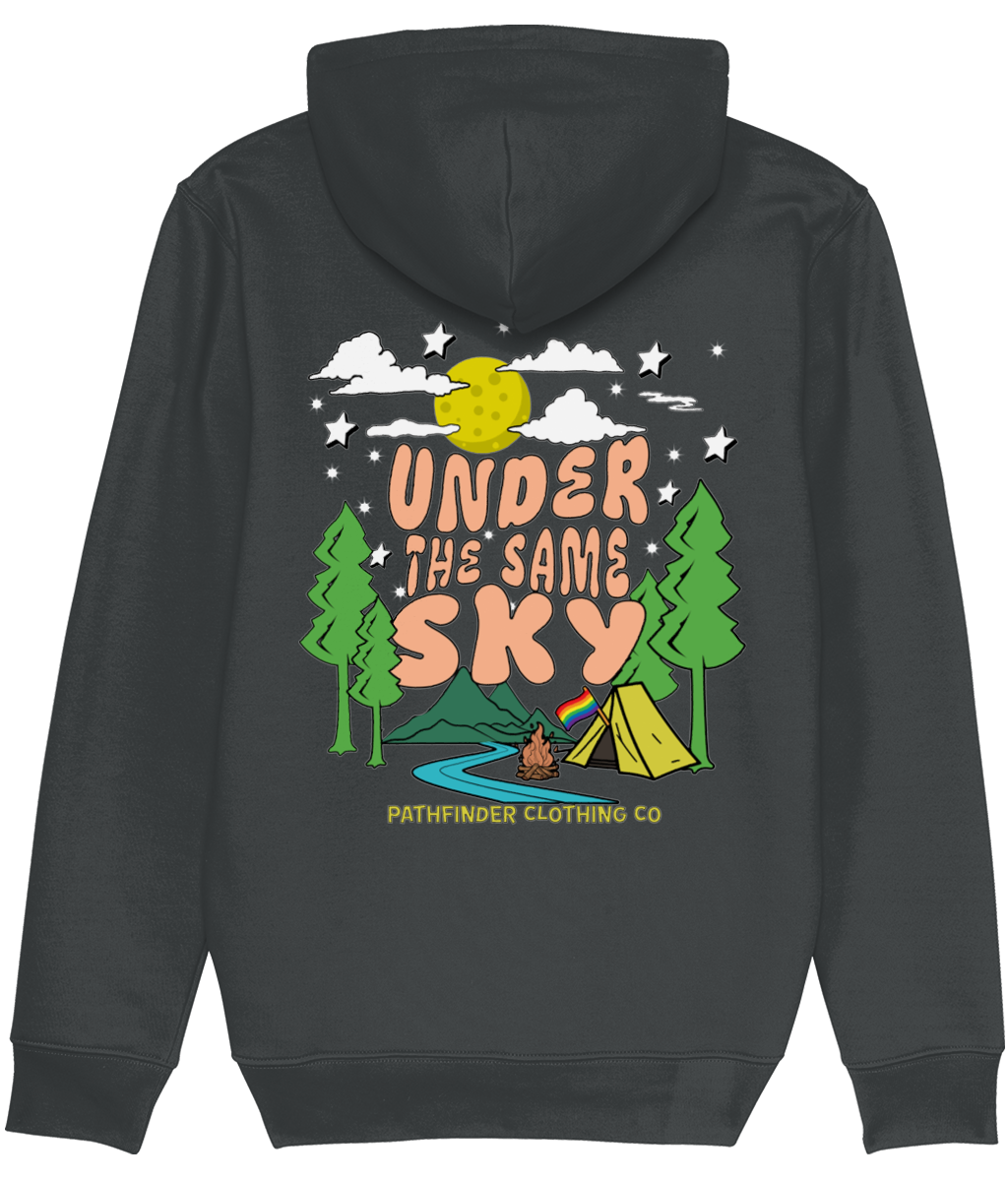 'Under the Same Sky' Hoodie in India Ink Grey