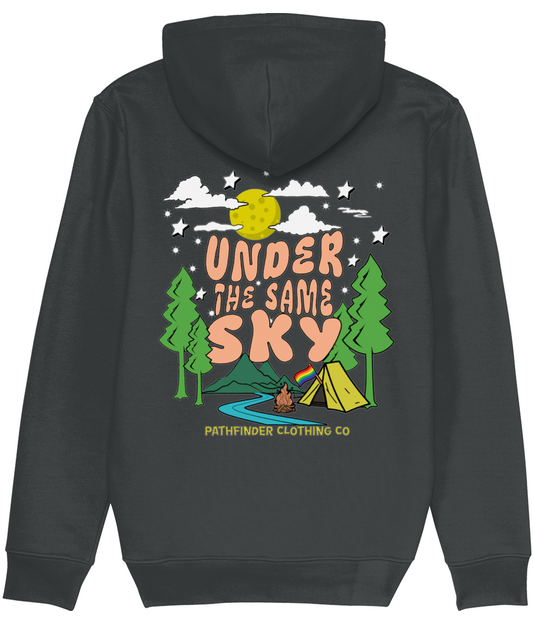 'Under the Same Sky' Hoodie in India Ink Grey