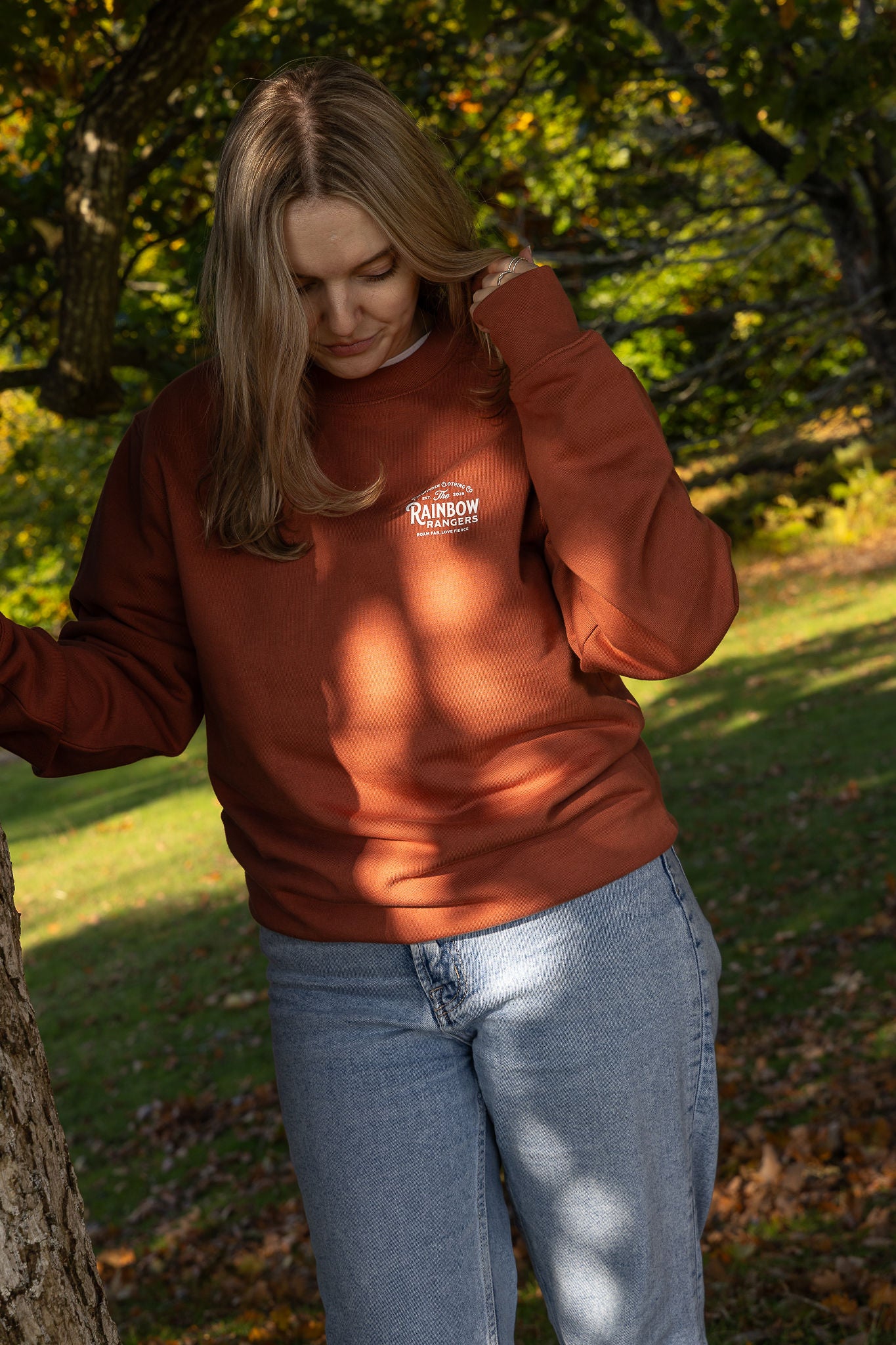 Organic 'Rainbow Rangers' Sweatshirt in Heritage Brown