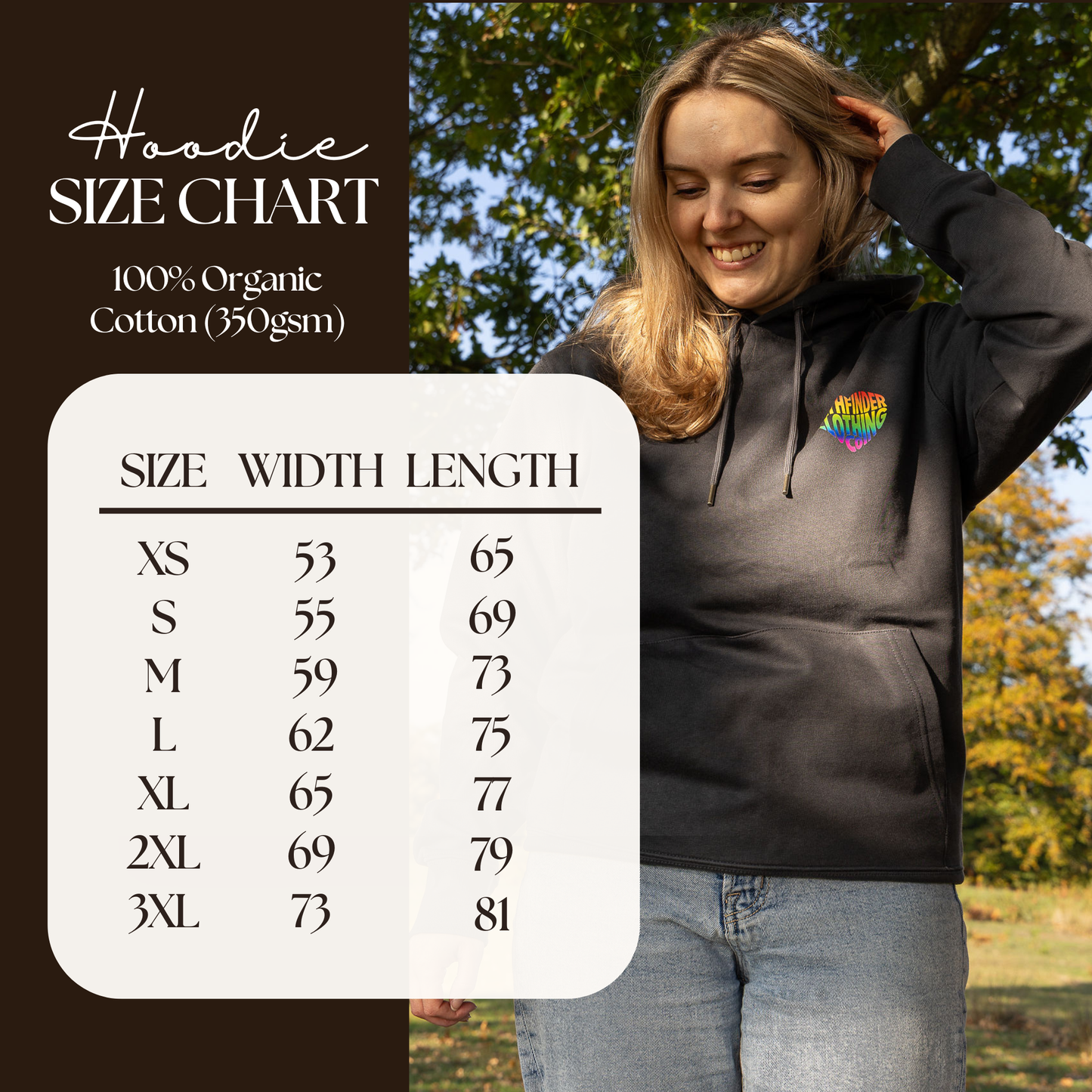 'Under the Same Sky' Hoodie in India Ink Grey