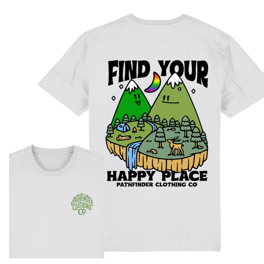 Organic 'Find your Happy Place' T-Shirt