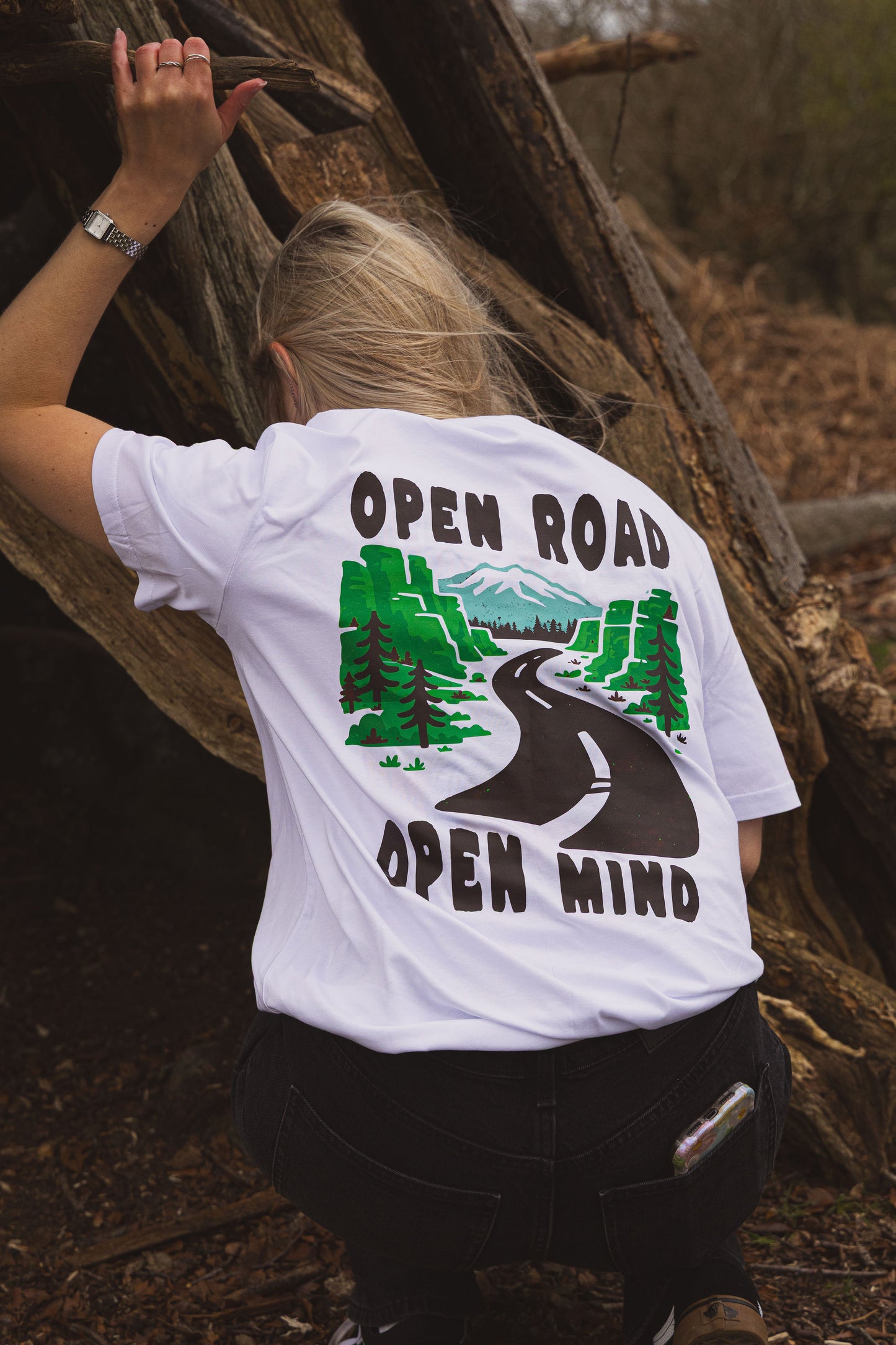 Organic 'Open Road Open Mind' T-Shirt